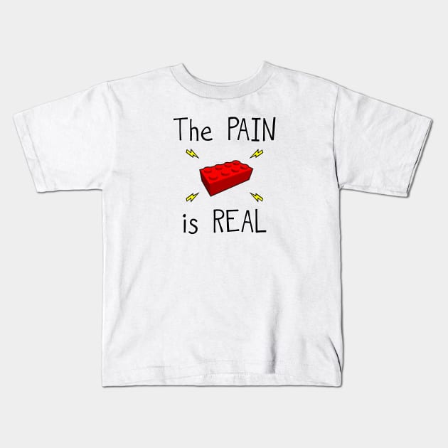 The PAIN is REAL Kids T-Shirt by timlewis